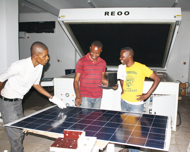2014 Oct we finished installation of solar panel making machine in Cango(图5)