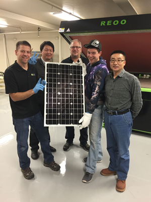 2016 Feb we finished installation of solar panel production line in USA(图3)